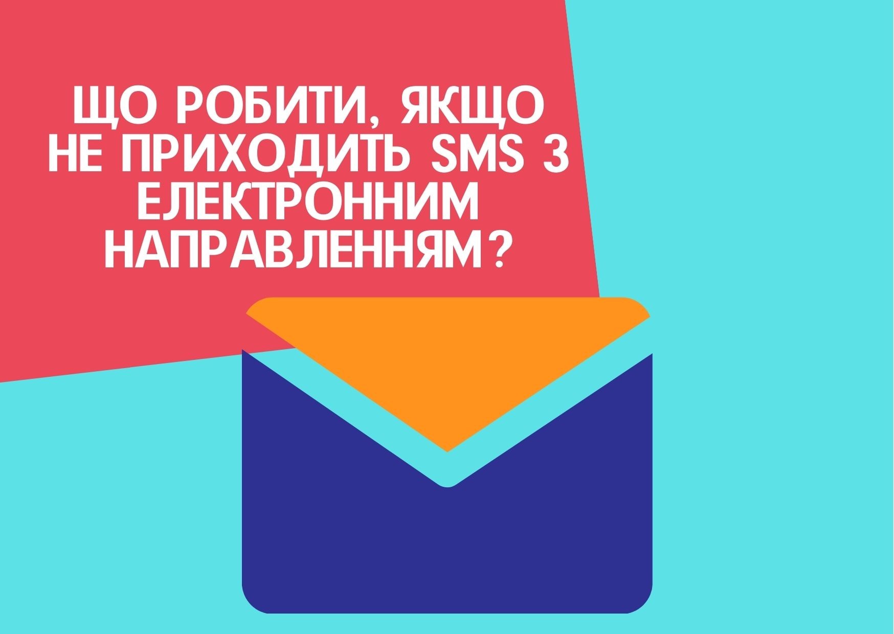 Що робити, якщо не приходить SMS з електронним направленням?