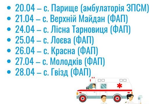 Виїзди мобільної бригади лікарів