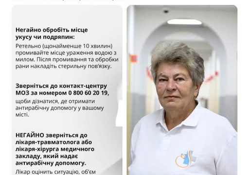 “Маршрут пацієнта” у разі укусу тварини